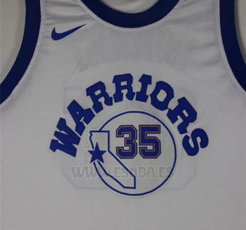 Camiseta Golden State Warriors Kevin Durant #35 Blanco